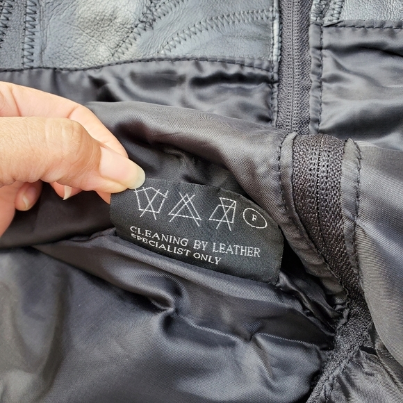 Genuine Leather Coat Black Jacket Sz XL - Picture 9 of 14